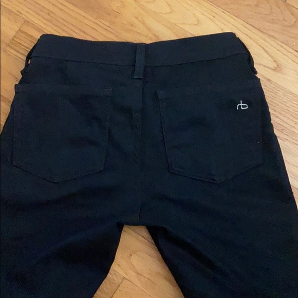 rag & bone black embroidered skinny jeans - Picture 6 of 6